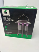 BUZZBUSTER LED BUG TRAPPER W/ REMOVABLE STAND, 5W LED, USB-C CHARGED - BLACK - Like New