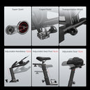 CURSOR FITNESS EXERCISE BIKE SPIN EQUIPMENT HOME USE - BLACK - Like New