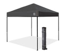E-Z UP Ambassador Instant Pop Up Canopy Tent, 10' x 10', Roller Bag, Steel Gray - Like New