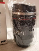 EF THERMAL 4.0 FL. OZ. COFFEE MUG EF24-105MM CAMERA LENS - BLACK - Brand New