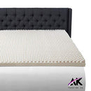 AK Trading CO. 2.5" x 36" x 72" Thick Convoluted Hospital Mattress Pad - White - Brand New
