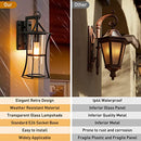 Tewei Outdoor Wall Light Fixtures 2-Pack B08RYRNQL9 - Black - Brand New