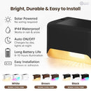 INFINITE BASICS 8-PACK SOLAR LED DECK STEP LIGHTS SHELL BLACK/RGB LIGHT - Like New