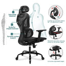 FelixKing Home Office Rolling Swivel Chair Mesh High Back B09ND5PJDG - Black - Like New