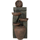 SUNNYDAZE DECOR SUNNYDAZE 39-INCH CASCADING EARTHENWARE POTTERY WATER FOUNTAIN - Like New