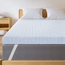 MAXZZZ 4 INCH MATTRESS TOPPER QUEEN MEMORY FOAM EXTRA FIRM - WHITE - Brand New