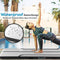 SERENELIFE INFLATABLE TRAINING AIR MAT GYMNASTICS EXERCISE TUMBLE 9.8FT - GRAY - Like New
