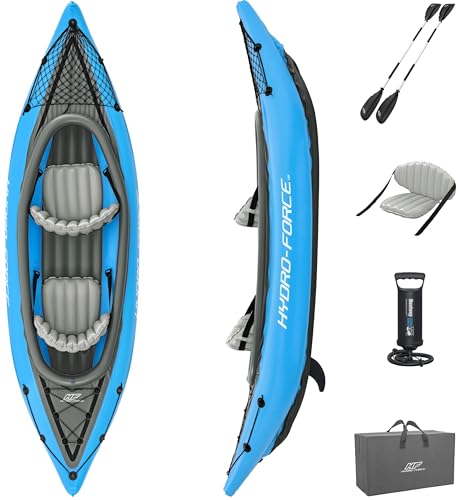 Bestway Hydro Force Inflatable Kayak Set 2-Person 65131E - BLUE - Like New