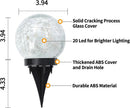 HAKOL BH-706 6 PACK SOLAR GLOBE LIGHTS OUTDOOR WATERPROOF - WARM WHITE - Like New