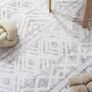 Boho Area Rug 8x10 Feet Modern Area Rug Neutral Carpet for Bedroom Decor Gray - Brand New