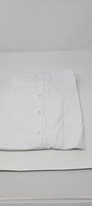 JAMES TAILOR MEN'S SHORT SLEEVE KNIT BUTTON DOWN SHIRT SIZE SIZE: MEN M - WHITE - Brand New