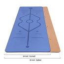 B08YDD7CP3 Yoga Mat,Large Cork Extra Wide Pro Fitness Mat, 183x81x0.6cm - Brand New