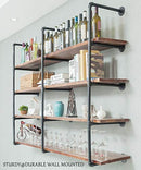 Industrial Wall Mounted Pipe Shelf/Shelving/Bookshelf/Bookcase Brackets - Brand New