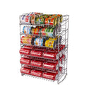 ATLANTIC GRAVITY-FED COMPACT DOUBLE CANRACK KITCHEN ORGANIZER - SILVER - Like New