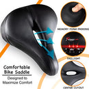 Giddy Up! Bike Seat, Comfortable Premium Bike Saddle, Wide Padded - Black - Like New