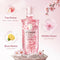 Kustie Cherry Blossom Body Wash, Natural Petals & Essential Oils, 16.9 oz. - Brand New