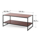 ZINUS TV Stand with Shelf, 40 Inch, Red mahogany wood grain - Like New