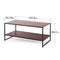ZINUS TV Stand with Shelf, 40 Inch, Red mahogany wood grain - Like New