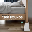 Home Intuition Heavy Duty Adjustable Bed Risers Furniture Riser 3,5,8Inch-White - Brand New