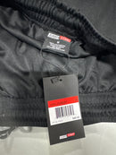 JUMP START MEN'S MOISTURE WICKING MESH SHORTS - SIZE: MEN M - BLACK/SILVER/RED - Brand New