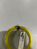 MARC BY MARC JACOBS YELLOW SLINKY WRIST BRACELET WITH SILVER JEWELS - YELLOW - Brand New