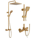 Shower Faucet Set HUSERY Thermostatic Shower System with Tub Spout - Gold - Brand New