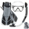 ZEEPORTE MASK FIN SNORKEL SET TRAVEL SIZE SNORKELING GEAR MEN - Scratch & Dent