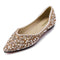 QXCXINGDY RHINESTONE FLATS FASHION POINTED TOE PEARL DIAMOND LOW HEEL - SIZE 9.5 - Like New