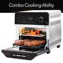 NUWAVE PLUG-IN GRILL AIR FRYER OVEN COMBO W/SHEATH HEATERS - STAINLESS STEEL - Like New