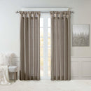 Madison Park Emilia Faux Silk Single Curtain with Privacy Lining, 120"L x 50"W - Like New