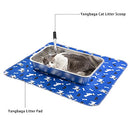Yangbaga Stainless Steel Litter Box for Cat and Rabbit B0936D91X2 - Silver - Like New