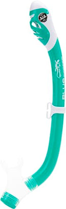 CRESSI TINETTO & IGUANA DRY, KIDS SNORKELING COMBO - AUQA GREEN/WHITE - Like New