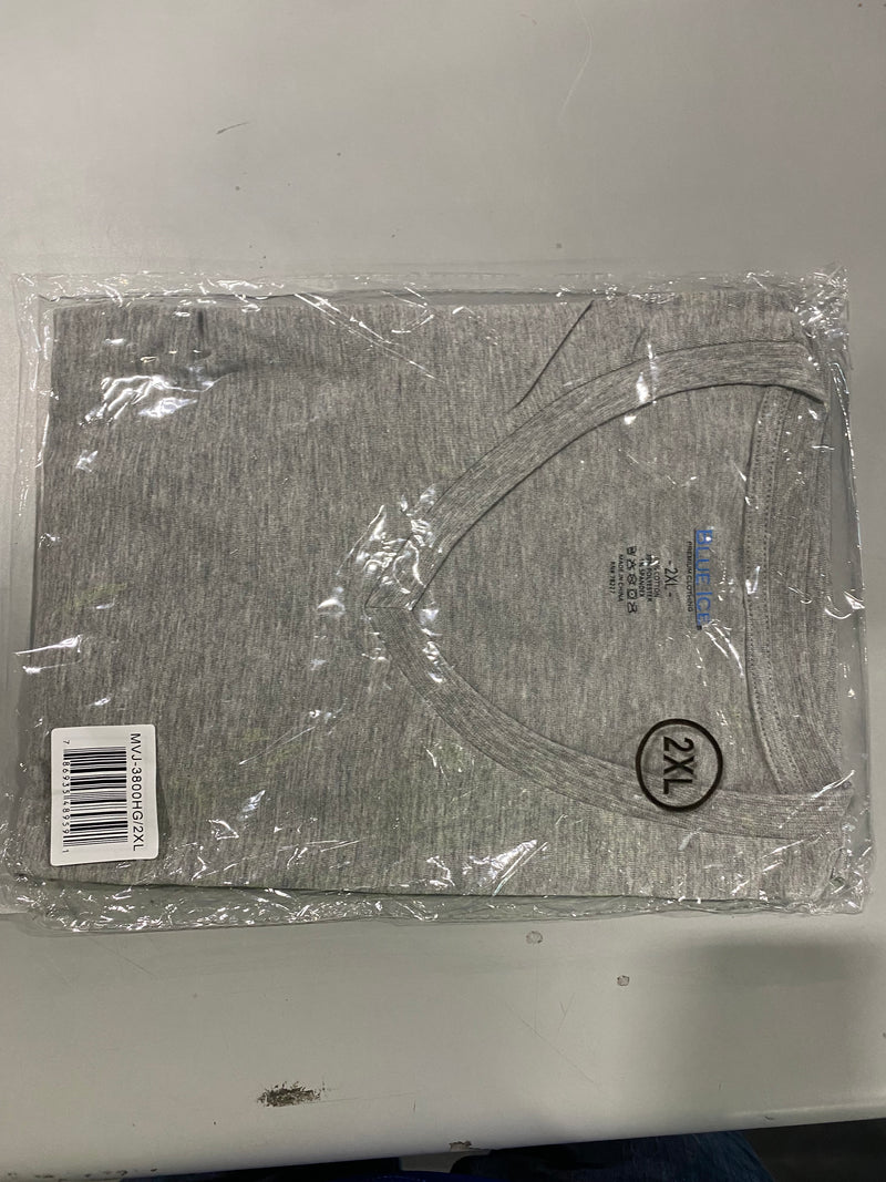 BLUE ICE V-NECK MEN'S - SIZE: 2XL - HEATHER GRAY - Brand New