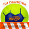 NERF KIDS FOAM MINI SOCCER BALL - YELLOW (LIME GREEN) - Like New