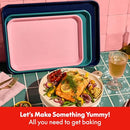 SO YUMMY BY BELLA 3 PIECE COOKIE PAN SET BAKEWARE RECTANGULAR TRAYS MULTICOLOR - Brand New