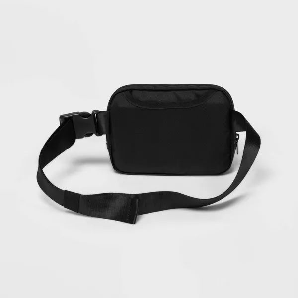 ALL IN MOTION BELT FANNY PACK WATER-RESISTANT, ADJUSTABLE STRAP 8x5.5 - BLACK - Like New