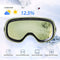 VANRORA SNOWBOARD FRAMELESS INTERCHANGEABLE LENS ANTI FOG 100% UV - BLACK/RED - Like New