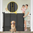 BINGGUZ REINFORCED 42” EXTRA TALL RETRACTABLE BABY GATES WITH - Scratch & Dent
