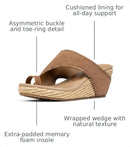 Donald Pliner Women's Gyer Wedge Sandals, Size 9 in Tobacco Suede - Like New