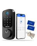 DESLOC B200 FINGERPRINT KEYLESS DOOR LOCK APP CONTROL SMART LOCKS - BLACK - Like New
