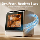 NOVETE PORTABLE COUNTERTOP DISHWASHERS FOR SMALL APARTMENT - WHITE/BLACK - Like New