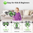 Lansand Mini Drone Small RC Drone Quadcopter 2In1 Race Fly EC200 - Green Like New