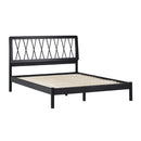 WALKER EDISON QUEEN HEADBOARD WOOD BED QUEEN SIZE XAVB5CBL - BLACK - Like New