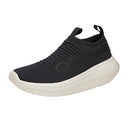 5078 OOFOS OOMY ZEN RECOVERY SHOE WOMEN 8 Chalk Black - Brand New
