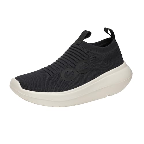 OOFOS OOmy Zen Recovery Shoe Women's Chalk Black Size 9 - Like New