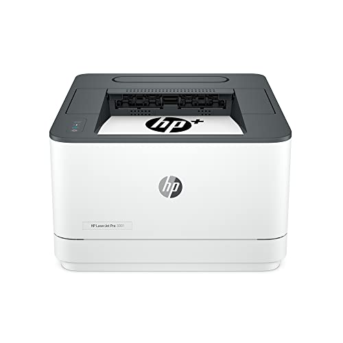HP LaserJet Pro 3001dwe Wireless Black & White Printer with HP+ - White/Gray - Like New
