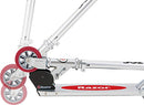 RAZOR A KICK SCOOTER FOR KIDS - LIGHTWEIGHT, FOLDABLE, ALUMINUM FRAME - RED - Like New