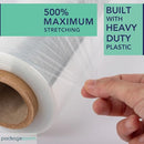 PackageZoom 4 Rolls Stretch Wrap Film 18” x 1500 feet B07PGYFB21-NEW - Brand New