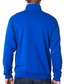 Adult 8 oz. NuBlend® Quarter-Zip Cadet Collar Sweatshirt 3XL VINTAGE HTHR RED - Like New