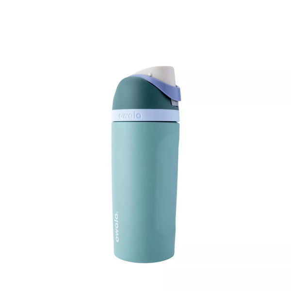 OWALA 16OZ KIDS' FREESIP STAINLESS STEEL WATER BOTTLE - MISTY MEADOW - Like New